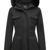 Women's Long Winter Coat Thickened Down Alternative Jacket Warm Puffer Jacket Waterproof Parka