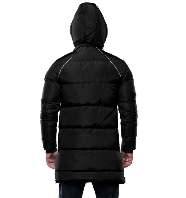 Puffer Jacket Men with Faux Fur Trimmed Hood Mens Down Parka Winter Coat Windbreaker & Waterproof Ski Coat for Men