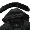 Women's Long Winter Coat Thickened Down Alternative Jacket Warm Puffer Jacket Waterproof Parka