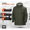 Workwear Mandal Adjustable Waterproof Jackets for Men - Heavy Duty Comfortable PVC-Coated Protective Rain Coat