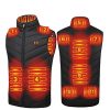 Heated Vest USB Electric Heated Vest Heated Jacket Winter Vest for Outdoor Motorcycle Camping Fishing Skiing