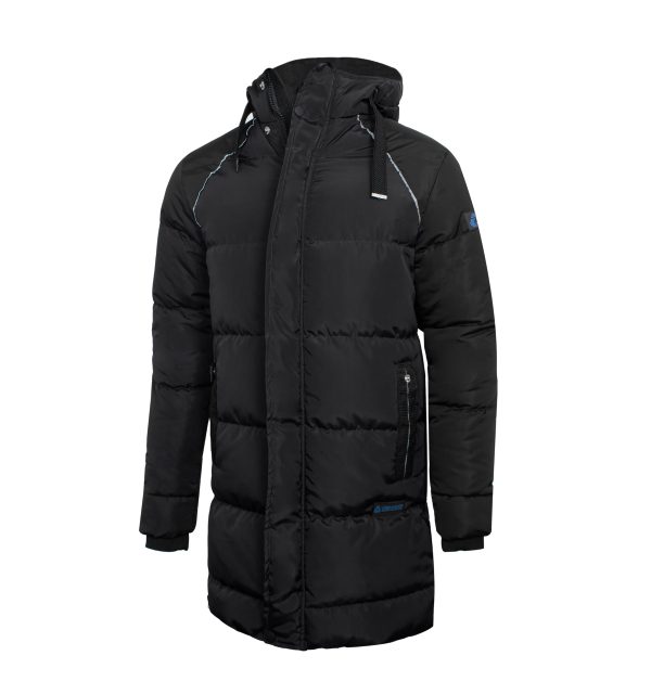 Puffer Jacket Men with Faux Fur Trimmed Hood Mens Down Parka Winter Coat Windbreaker & Waterproof Ski Coat for Men