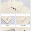 Womens Long Trench Coat Single Breasted Oversized Windproof Classic Lapel Fall Overcoat