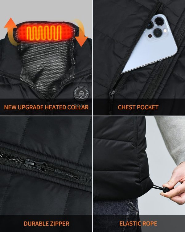 Heated Vest for Women and Men, Smart Electric Heating Vest Rechargeable, Battery Not Included