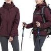 Women's Ski Jacket Waterproof 3 in 1 Winter Jacket Windproof Warm Fleece Hooded Snowboard Mountain Snow Coat