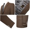 Men's Blazer Sport Coat Classic Fit Wool Blend 2 Button Business Suits Jacket